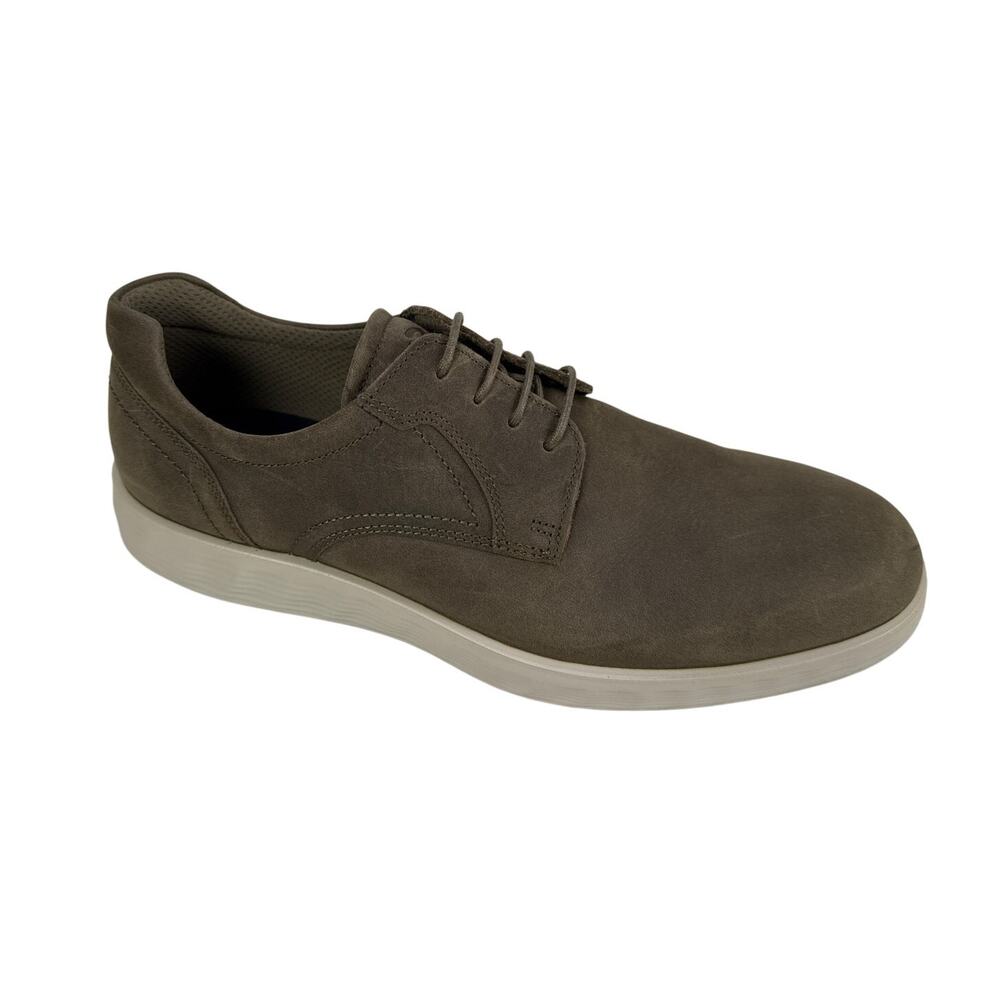 Ecco S Lite Hybrid Derby Sneaker Mens 9 9.5 EU 43 Casual Plain Toe Nubuck Tarmac